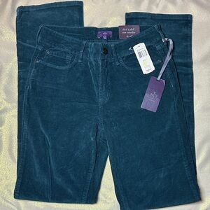 NYDJ Deep Teal Corduroy Pants